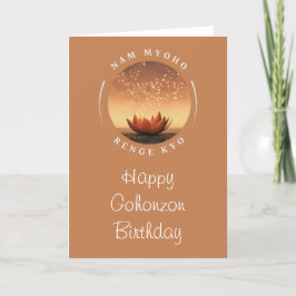 SGI-buddhism för Gohonzon Birthday Card Helgkort