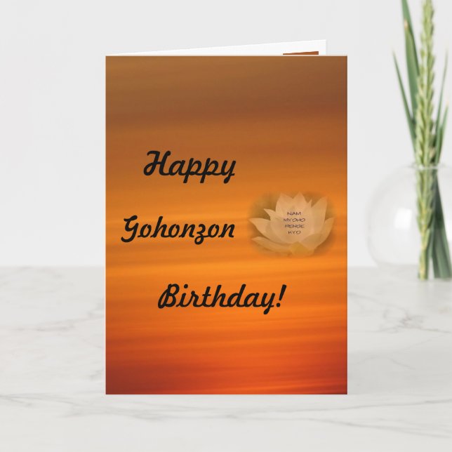 SGI-buddhism för Gohonzon Birthday Card Kort (Framsida)