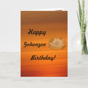 SGI-buddhism för Gohonzon Birthday Card Kort