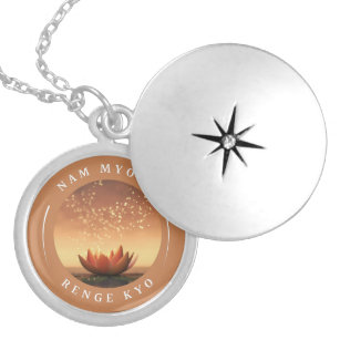SGI Buddhist Locket Necklace med NMRK Berlockhalsband