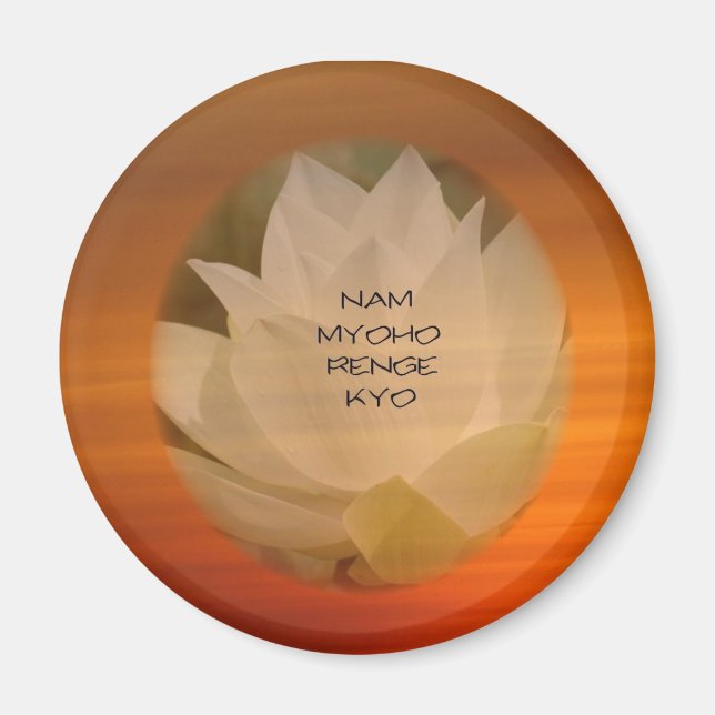 SGI Buddhist Magnet - Rund (Framsidan)