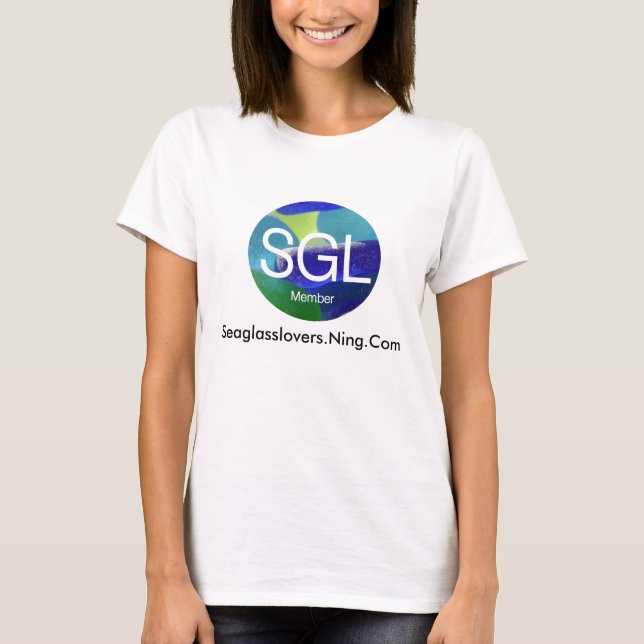 Sgltshirt, Seaglasslovers.Ning.Com T-shirt (Framsida)
