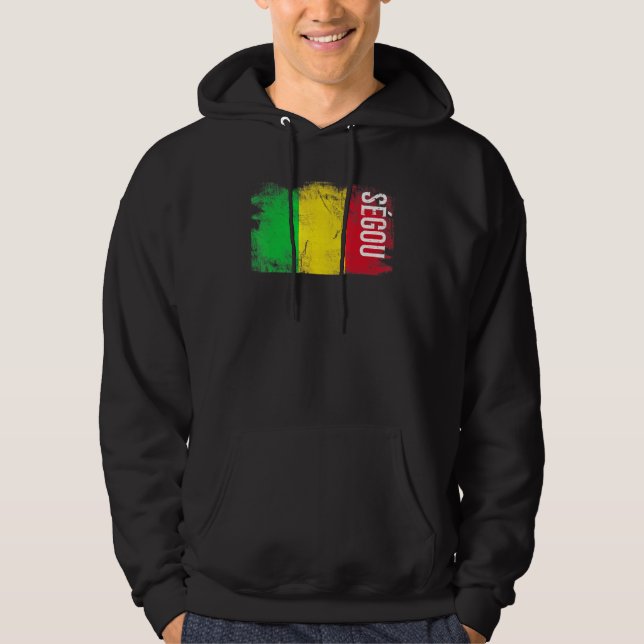 Sgou Mali Flagga för Malians Manar Women Kids Hoodie (Framsida)