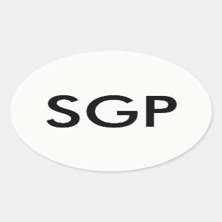 SGP Oval Sticker Ovalt Klistermärke