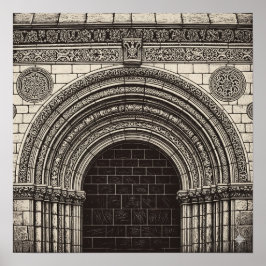 Sgraffito Art Archway Poster