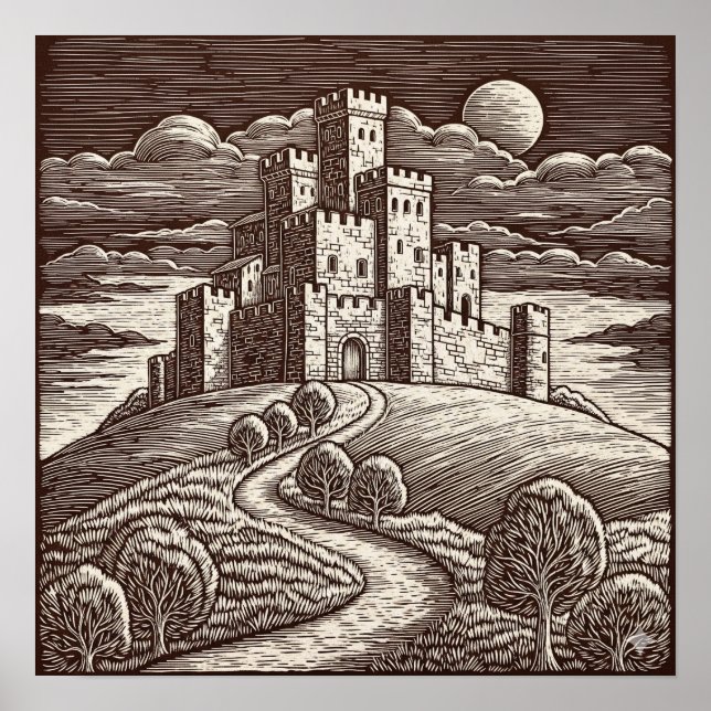Sgraffito Art Castle Poster (Framsidan)