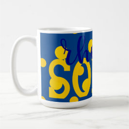 SGRho Rhoyal Blue och Guld Rhoyal Soror Mugg