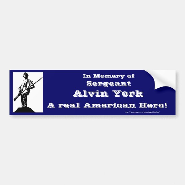 SGT. Alvin York Bildekal (Framsidan)