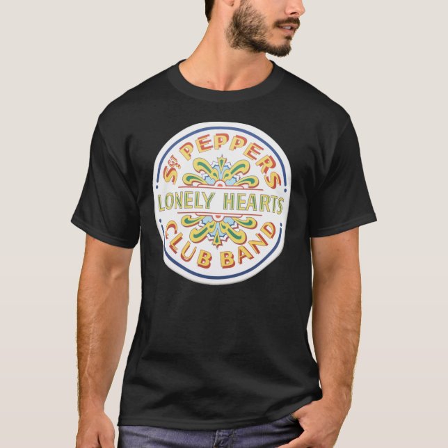 Sgt Pepper Drum Skin Classic T-Shirt (Framsida)