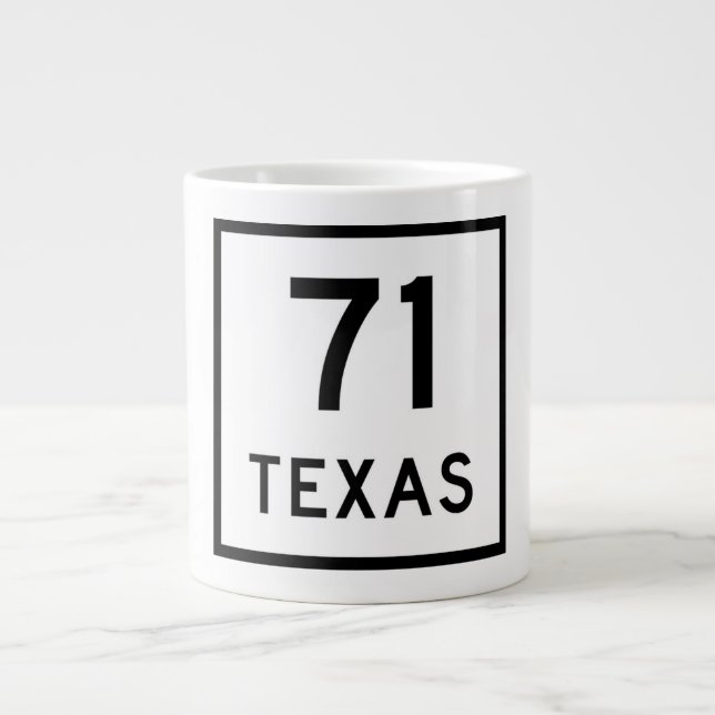 SH 71 Texas Sign Jumbo Mugg (Framsidan)