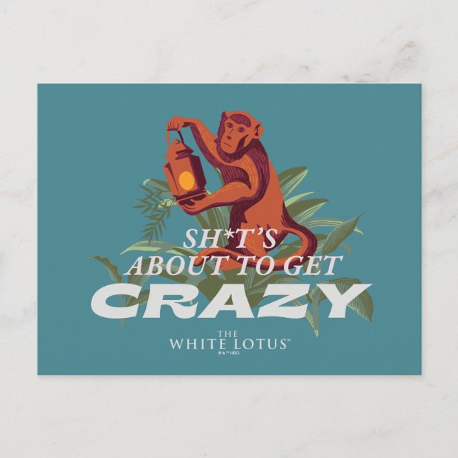 Sh*t är på väg att bli galen - den vita Lotus Vykort (Framsida)