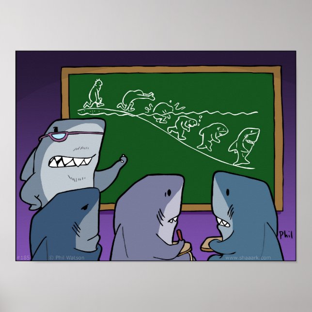 Shaaark, evolutionen poster (Framsidan)