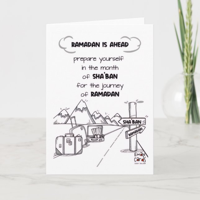 Shaban - Helig Månad Blessingar Kort (Framsida)