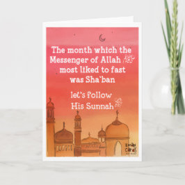 Shaban - Holy Month Blessings - Sunnah Kort