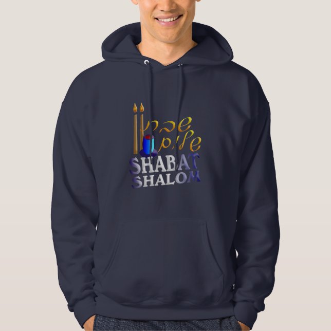 Shabat Shalom Sweatshirt (Framsida)
