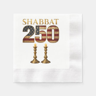 Shabbat 250 Ljusstake | Judisk amerikansk kulturar Pappersservett