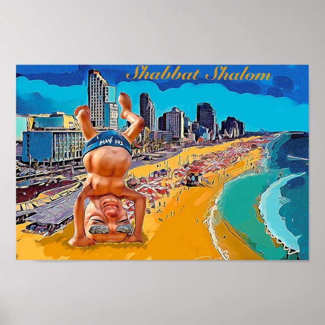 Shabbat a Tel Aviv Poster (Framsidan)