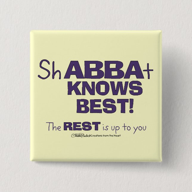 ShABBAt Abba känner bäst Knapp (Framsida)