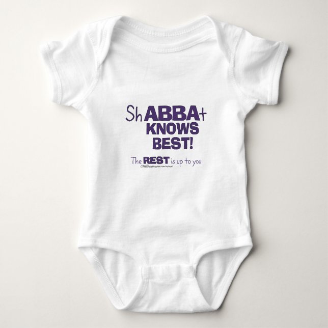 ShABBAt Abba känner bäst Tee Shirt (Framsida)
