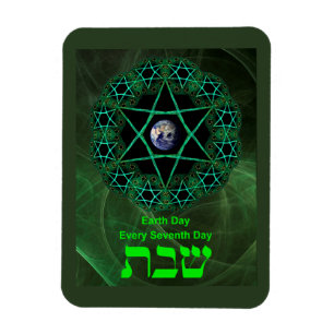 Shabbat - Jorddagen Magnet