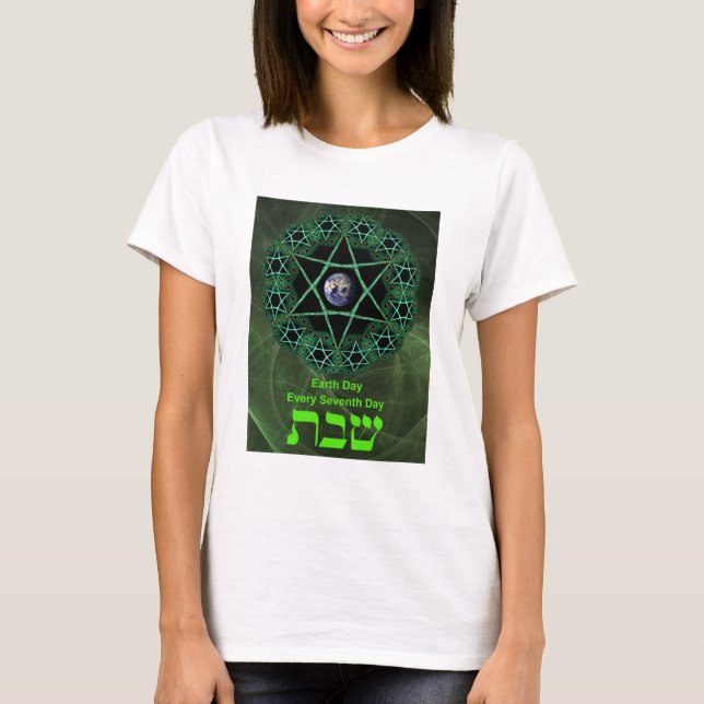 Shabbat - Jorddagen T-shirt (Framsida)