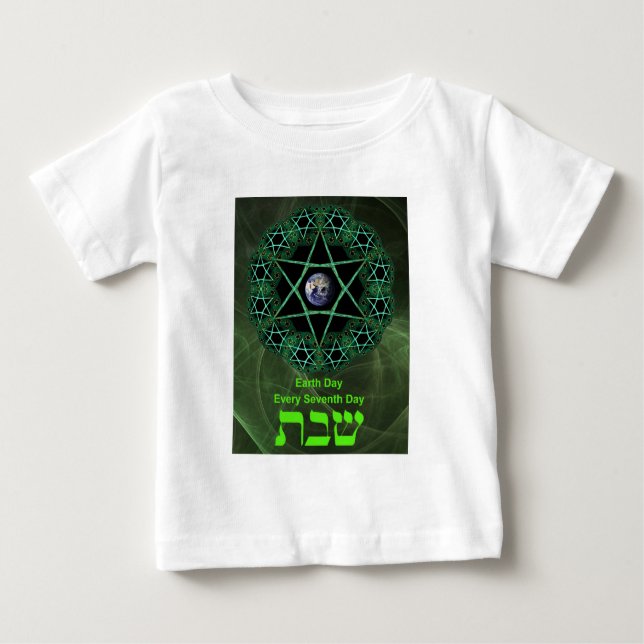 Shabbat - Jorddagen T Shirt (Framsida)