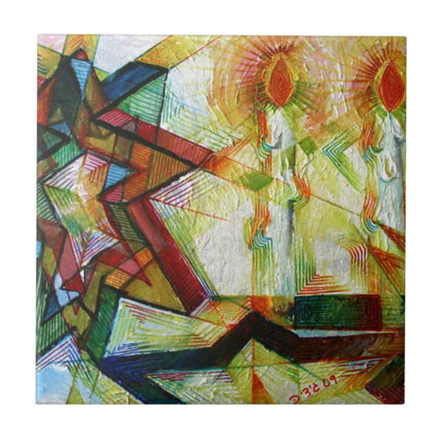 Shabbat Kakelplatta (Framsidan)