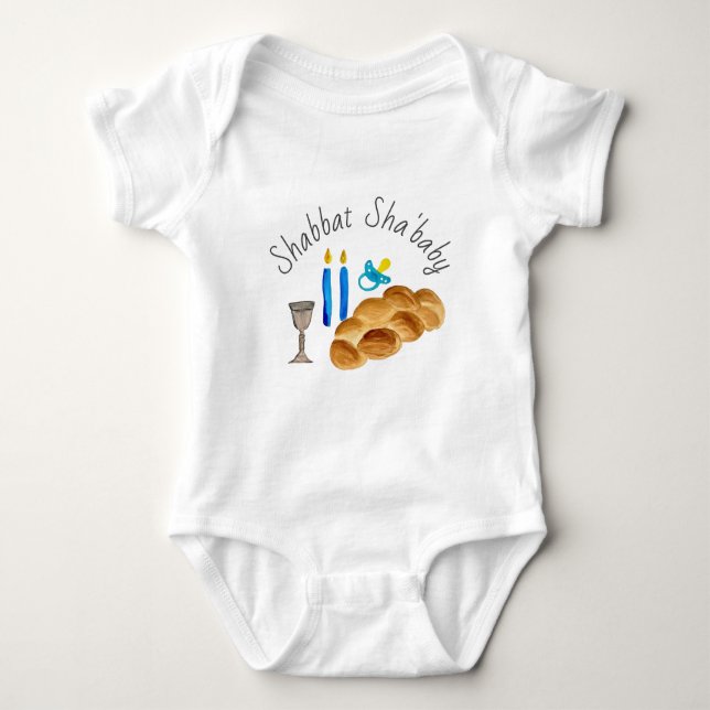 Shabbat Sha'Baby Bodykostym T Shirt (Framsida)