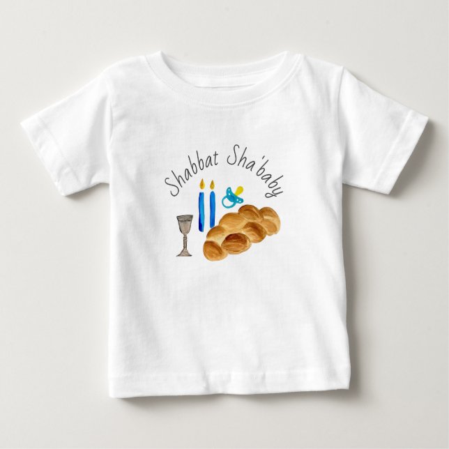Shabbat Sha'Baby T-Shirt (Framsida)