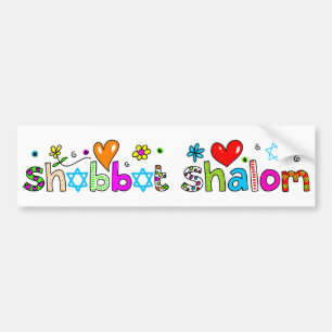 Shabbat Shalom Bildekal
