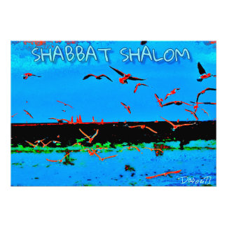 Shabbat shalom fototryck