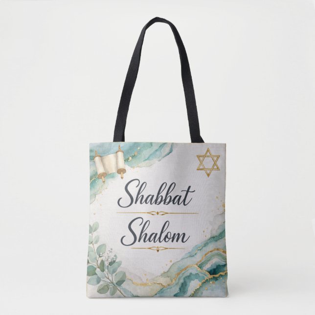 Shabbat Shalom, judisk högtid, Shabbos, sabbat Tygkasse (Framsida)