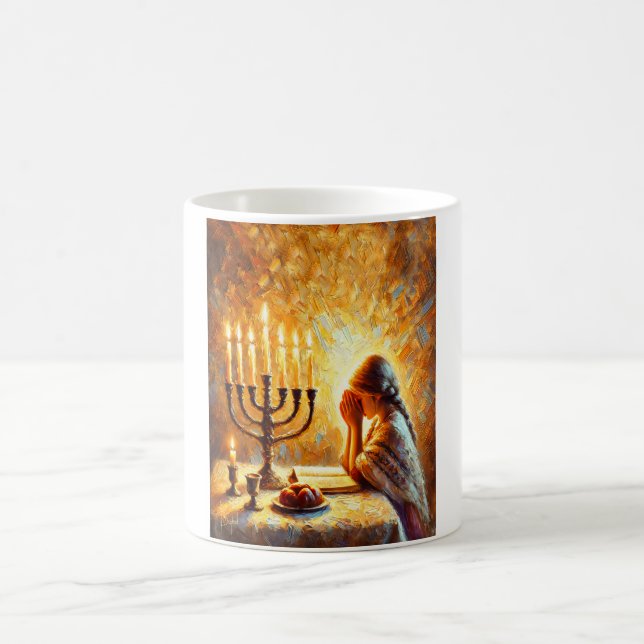 Shabbat Shalom Kaffemugg (Center)