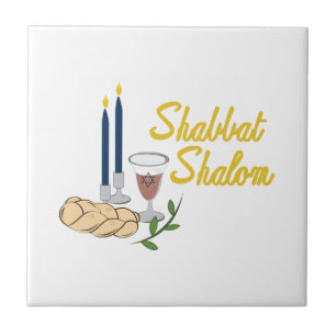 Shabbat Shalom Kakelplatta