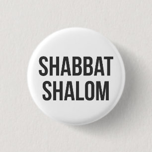 Shabbat Shalom knäppas Knapp