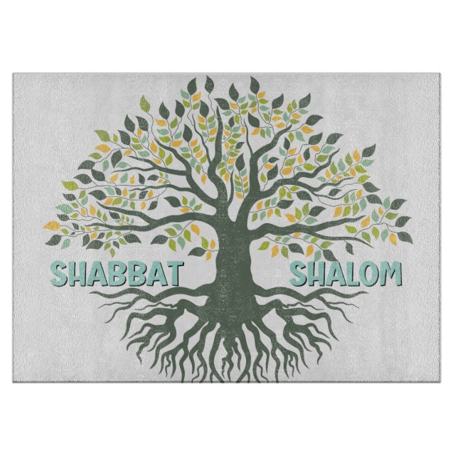 Shabbat Shalom Livets träd Challah (Framsidan)