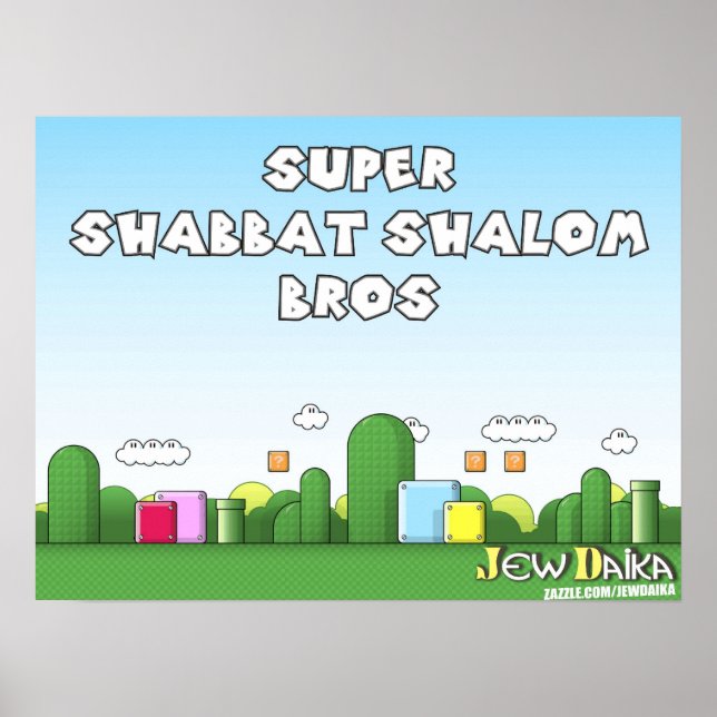 Shabbat Shalom Poster (Framsidan)