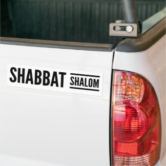 Shabbat Shalom Sabbath Bildekal