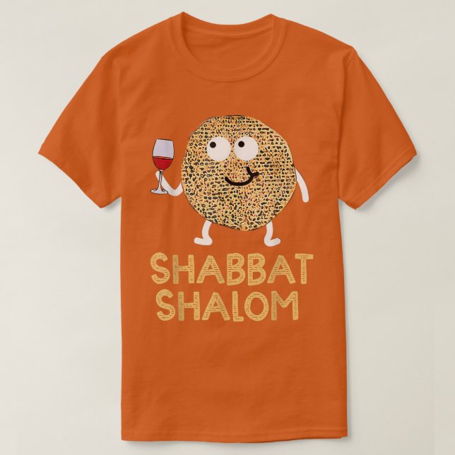 Shabbat Shalom Shirt Funny Matzo Face Happy Passov T (Design framsida)