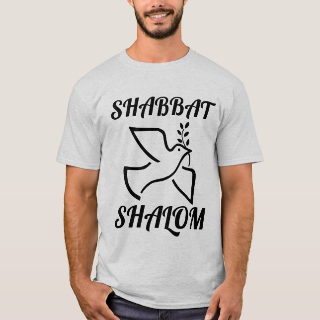 SHABBAT SHALOM T-SHIRTS (Framsida)