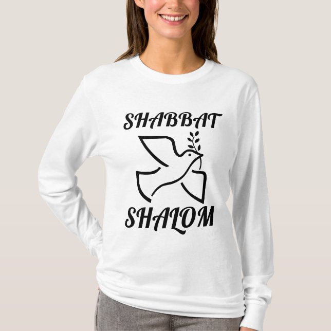 SHABBAT SHALOM T-SHIRTS (Framsida)