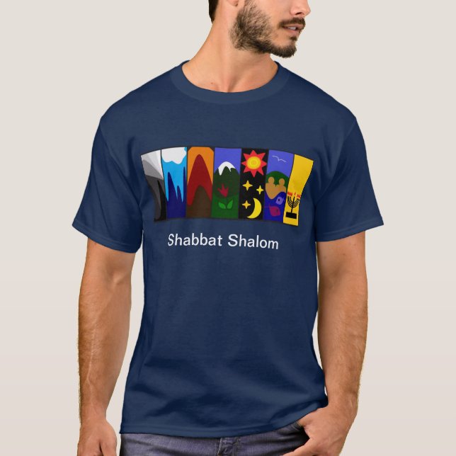 Shabbat Shalom Tee (Framsida)
