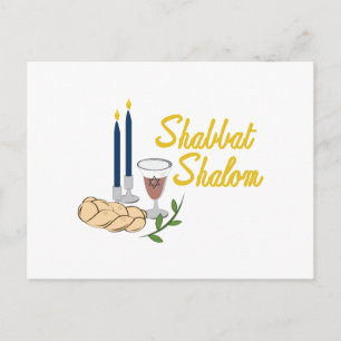 Shabbat Shalom Vykort