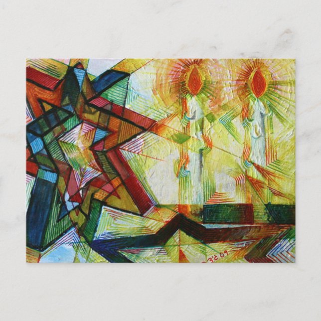 Shabbat Vykort (Framsida)