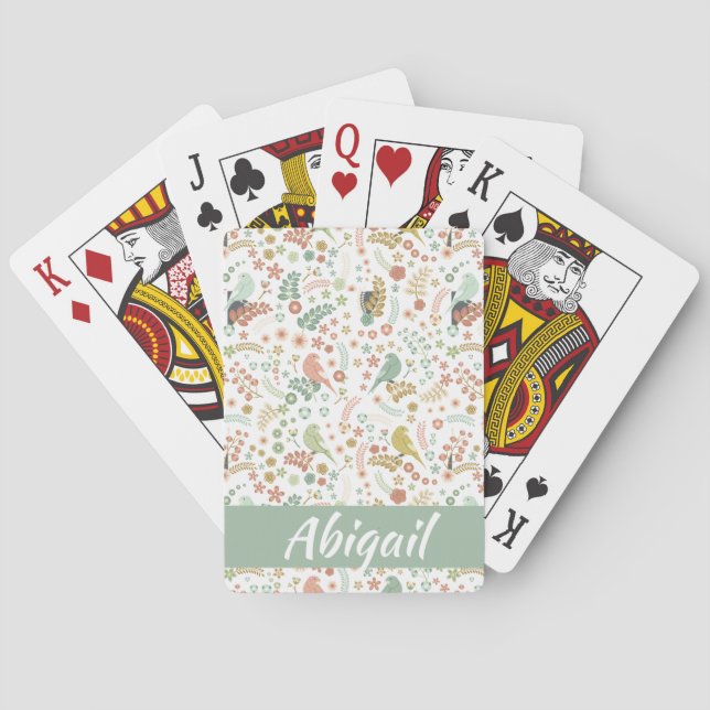 Shabby Birds & Grenar Personlig Casinokort (Baksidan)