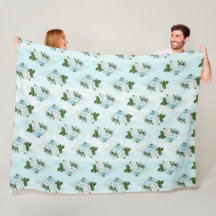 Shabby Blommigt Aqua Series Design 1