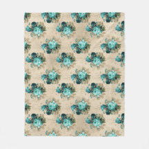 Shabby Blommigt Aqua Series Design 3