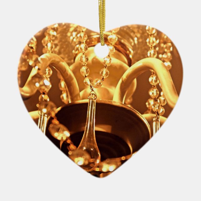 Shabby Chandelier Bling 1-Guld HEART ORNAMENT (Framsidan)