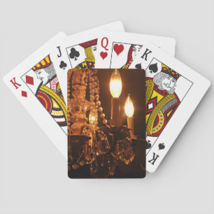 Shabby Chandelier Bling 2-Guld BICYCLE CARDS Casinokort