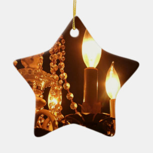 Shabby Chandelier Bling 2-Guld STAR ORNAMENT